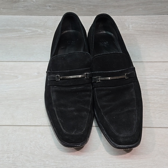 Boss Hugo Boss Mens 50191459 Suede Oxford office Loafer shoes UK 12 US 13 main image 7